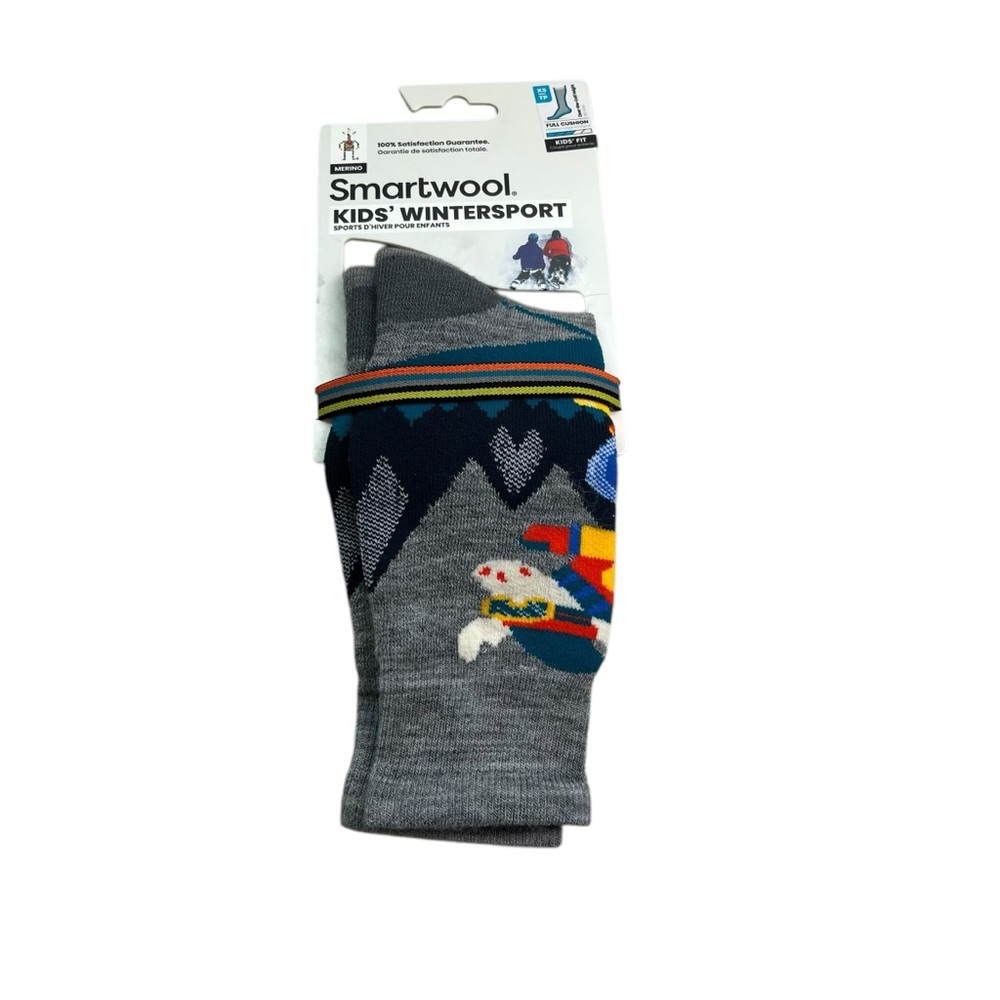 Smartwool Kids' NEW Skiing Moose XS Wintersport Socks - Gray